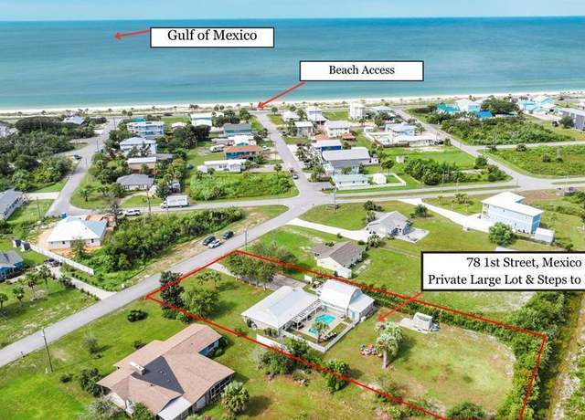 Property at 78 1st St, Mexico Beach, FL 32456, 4 beds, 3 baths