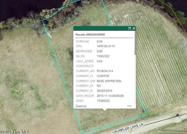 Property at Lot 2 Crumpler Lake Ln, Clinton, NC 28328