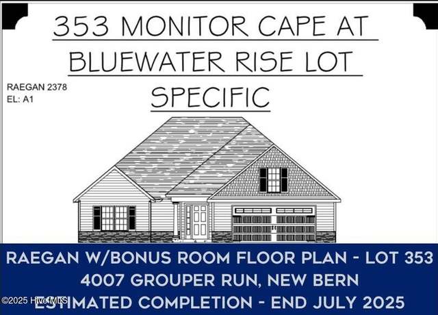 Property at 4007 Grouper Run, New Bern, NC 28562, 3 beds, 2 baths