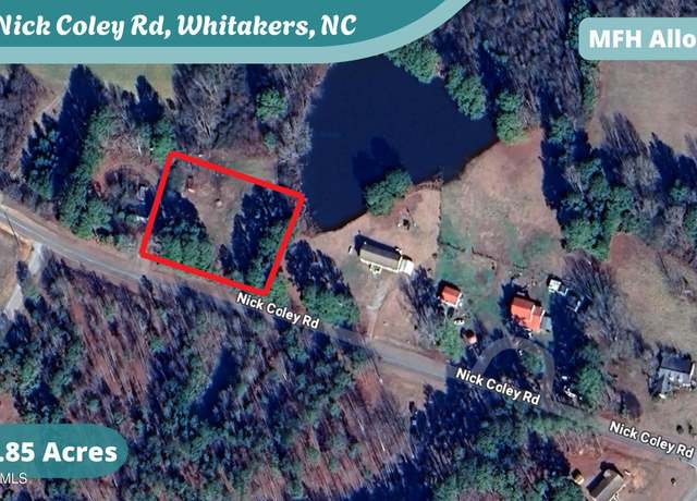 Property at 1824 Nick Coley Rd, Whitakers, NC 27891