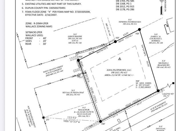 Property at N/A SW Southwest Rail Road St, Wallace, NC 28466