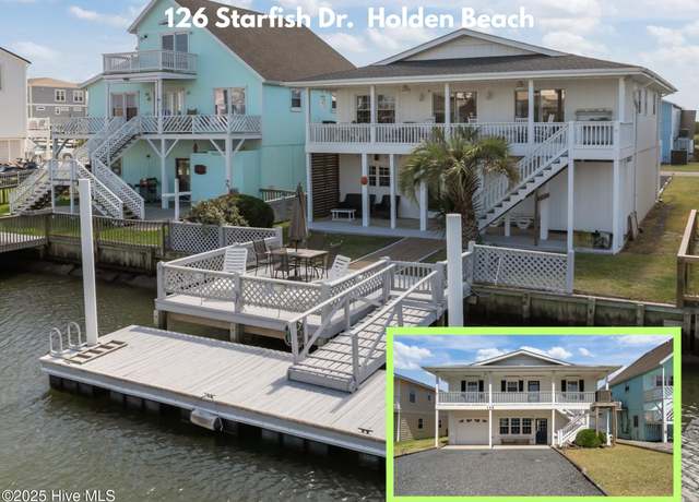 Property at 126 Starfish Dr, Holden Beach, NC 28462, 4 beds, 3 baths