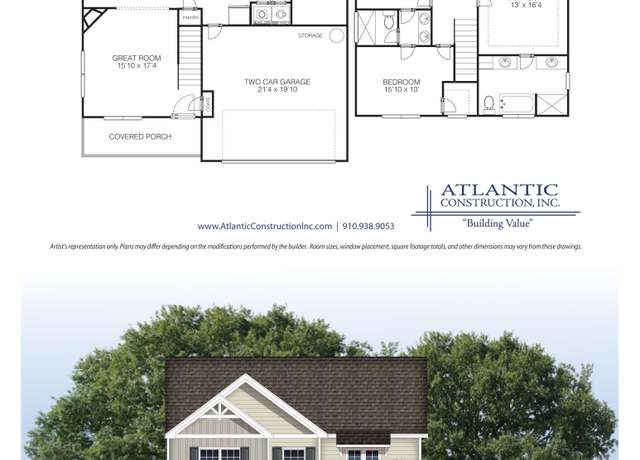 Property at 312 Cotton Hill Pl, Hubert, NC 28539, 3 beds, 2.5 baths