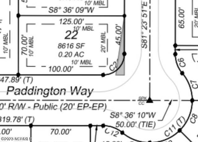Property at 22 Paddington Way, Trent Woods, NC 28562