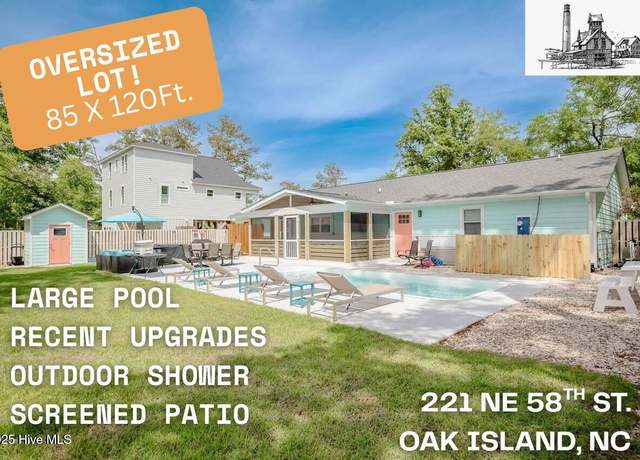 Property at 221 NE 58th St, Oak Island, NC 28465, 3 beds, 3 baths