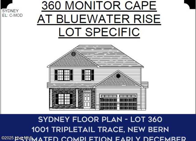 Property at 1001 Tripletail Trce, New Bern, NC 28562, 4 beds, 2.5 baths