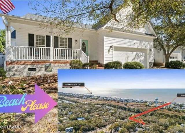 Property at 6 White Ln, Oak Island, NC 28465, 3 beds, 2 baths