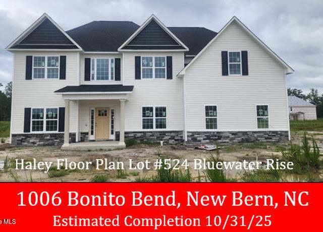 Property at 1006 Bonito Bnd, New Bern, NC 28562, 4 beds, 2.5 baths