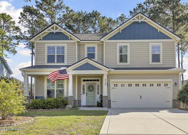 Property at 438 Canvasback Ln, Sneads Ferry, NC 28460, 4 beds, 2.5 baths