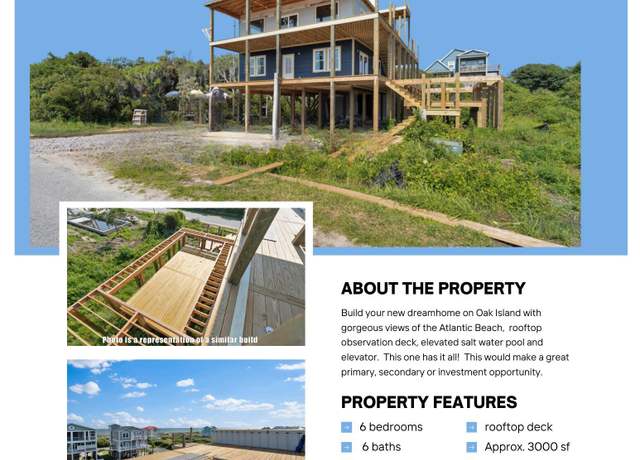 Property at 116 SE 61st St, Oak Island, NC 28465, 6 beds, 6 baths