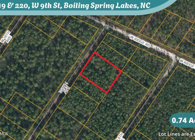 Property at L219&L220 W 9th St, Boiling Spring Lakes, NC 28461
