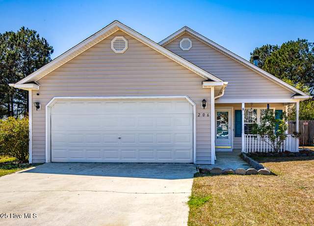 Property at 206 Jasmine Ln, Jacksonville, NC 28546, 4 beds, 2 baths