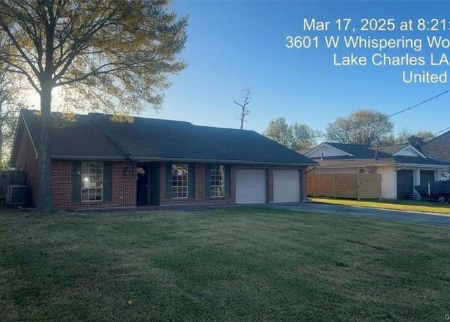 Property at 3607 W Whispering Woods Drive Drive, Lake Charles, LA 70605, 3 beds, 2 baths