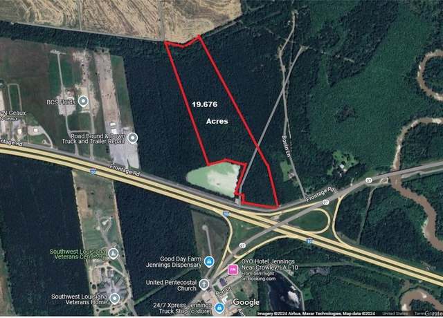Property at 0 Tbd N Frontage Road Road Road, Jennings, LA