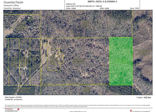 Property at 0 Tommy Hudson Rd, Eros, LA 71238