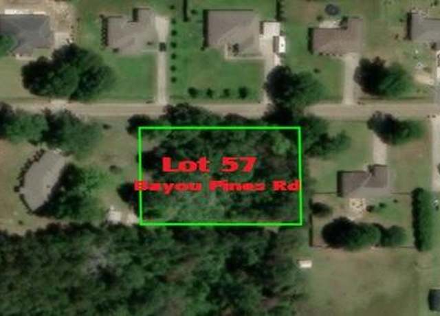 Property at Tbd Land Bayou Pines Lot 57, Deridder, LA 70634