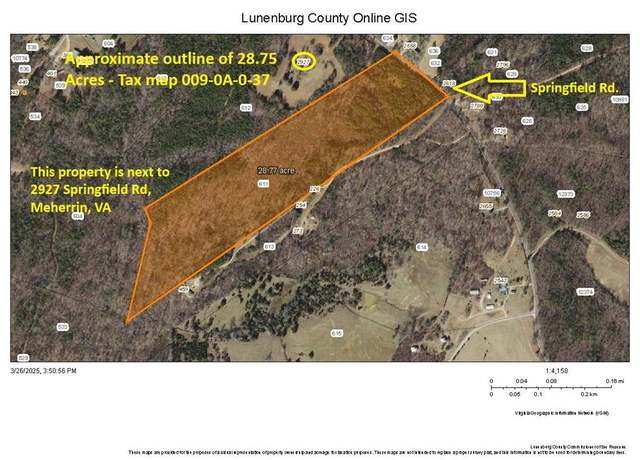 Property at Springfield Rd, Meherrin, VA 23954