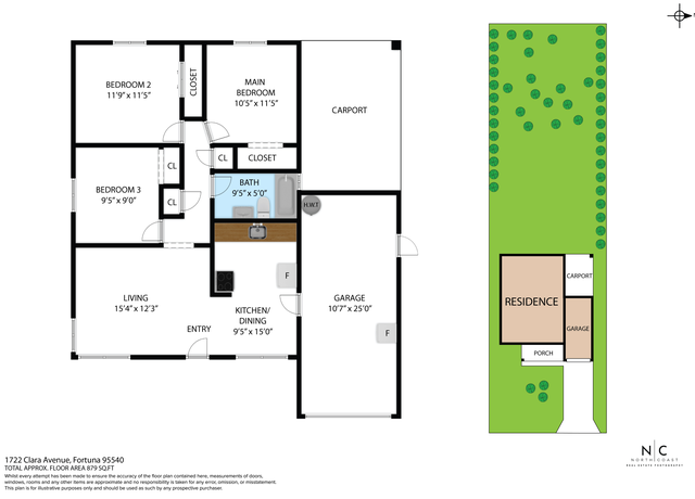 Property at 1722 Clara Ave, Fortuna, CA 95540, 3 beds, 1 bath