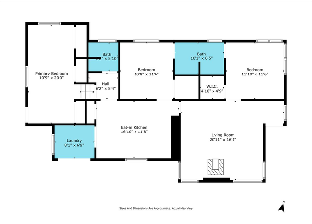 Property at 1406 I St, Eureka, CA 95501, 3 beds, 2 baths