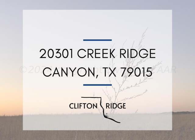 Property at 20301 Creek Ridge Rdg, Canyon, TX 79015