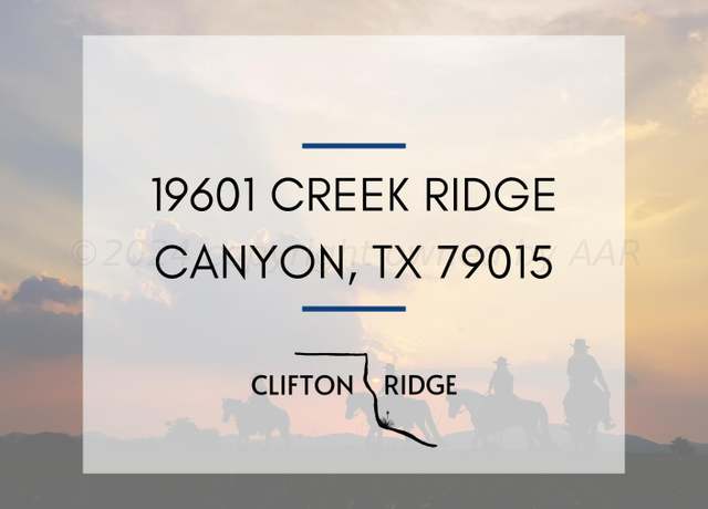 Property at 19601 Creek Ridge Rdg, Canyon, TX 79015