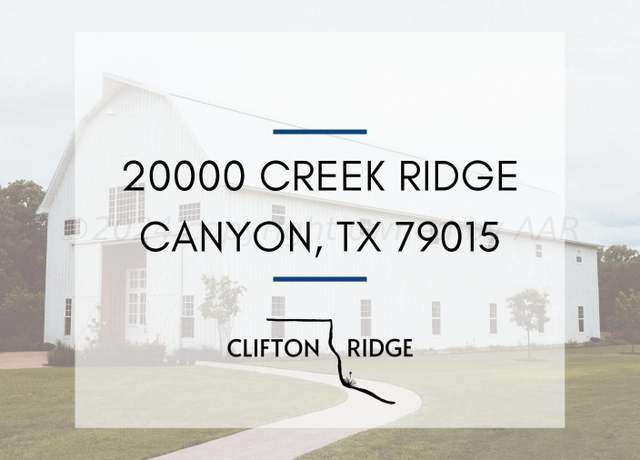 Property at 20000 Creek Ridge Rdg, Canyon, TX 79015