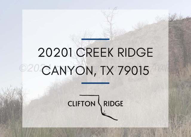 Property at 20201 Creek Ridge Rdg, Canyon, TX 79015