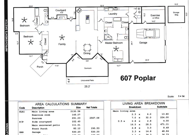 Property at 607 Poplar St, Levelland, TX 79336, 3 beds, 2 baths