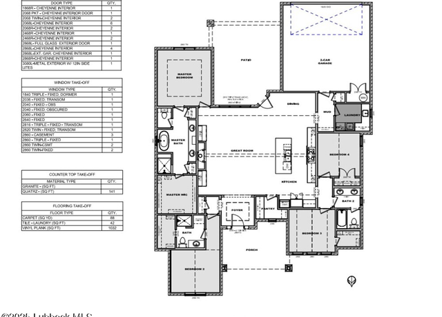 Property at 7513 55th St, Lubbock, TX 79407, 4 beds, 3 baths