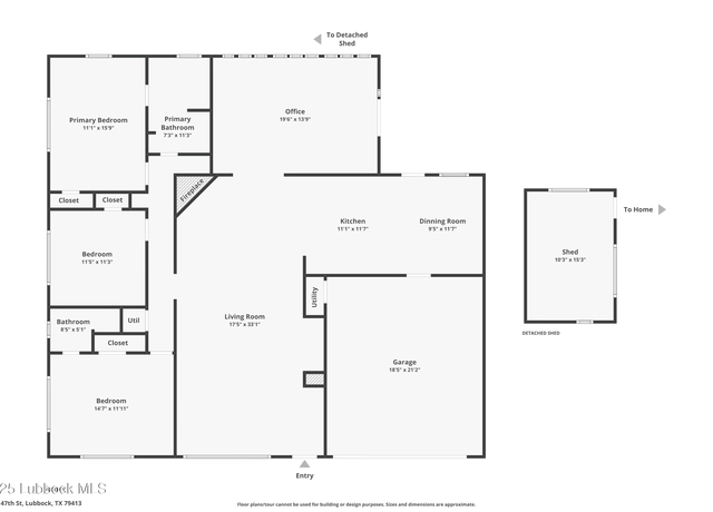 Property at 4315 47th St, Lubbock, TX 79413, 3 beds, 2 baths