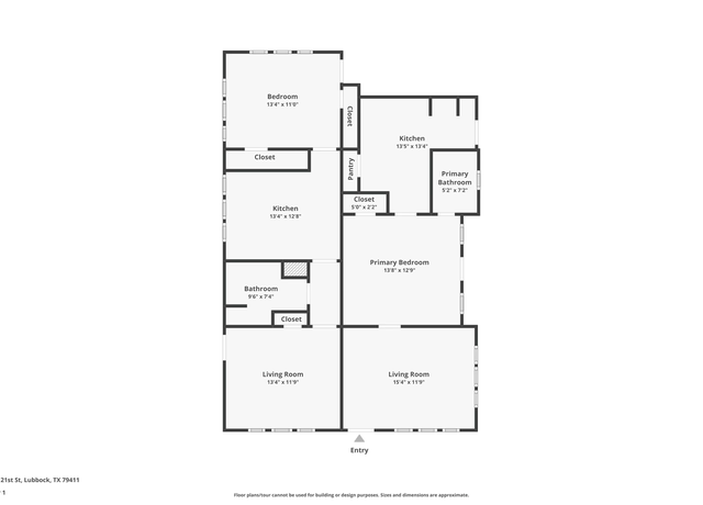 Property at 2320 21st St, Lubbock, TX 79411, 5 beds, 3 baths