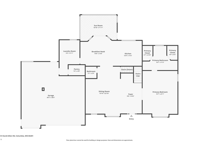 Property at 10550 E David Allen Rd, Columbia, MO 65201, 5 beds, 3.5 baths