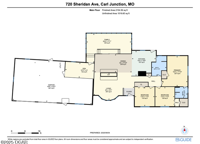 Property at 720 Sheridan Ave, Carl Junction, MO 64834, 3 beds, 2 baths