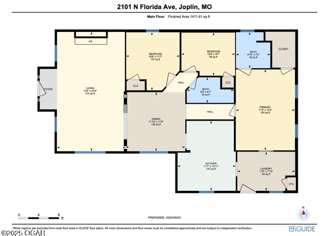 Property at 2101 N Florida Ave, Joplin, MO 64801, 3 beds, 2 baths