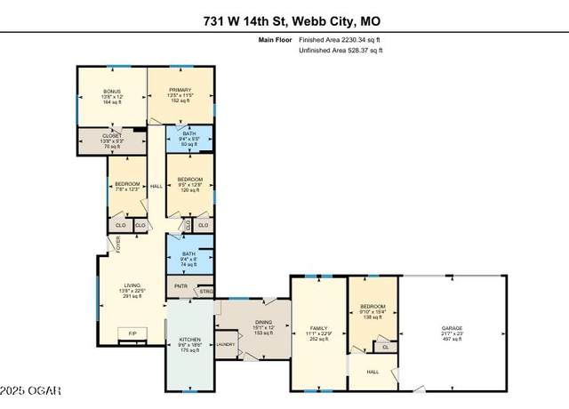 Property at 731 14th St, Webb City, MO 64870, 4 beds, 2 baths