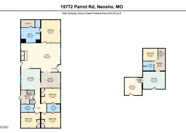 Property at 15772 Parrot Rd, Neosho, MO 64850, 5 beds, 4 baths