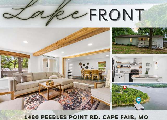 Property at 1480 Peebles Point Rd, Cape Fair, MO 65624, 3 beds, 1 bath