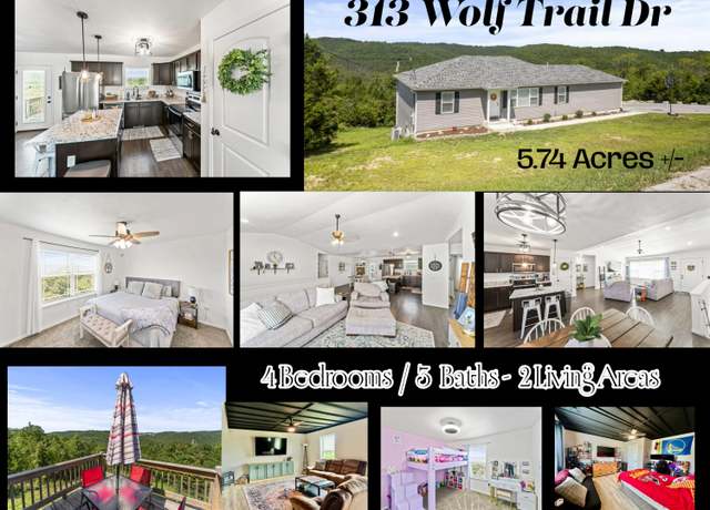 Property at 313 Wolf Trail Dr, Hollister, MO 65672, 4 beds, 3 baths