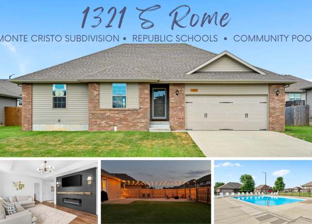 Property at 1321 S Rome Ave, Republic, MO 65738, 3 beds, 2 baths
