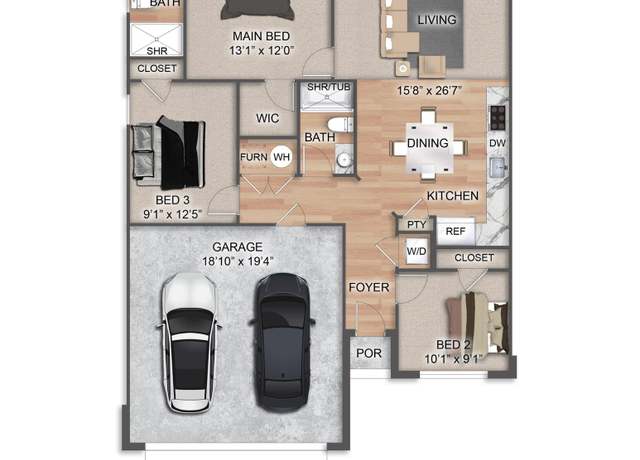 Property at 5145 W Sunstruck St, Springfield, MO 65802, 3 beds, 2 baths