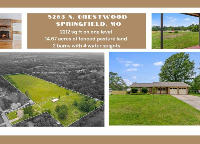 Property at 5263 N Crestwood Dr, Springfield, MO 65803, 3 beds, 2 baths
