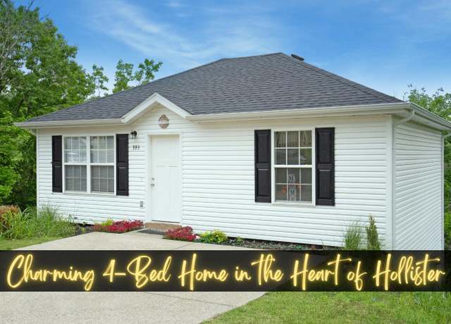 Property at 393 Walnut St, Hollister, MO 65672, 4 beds, 2.5 baths