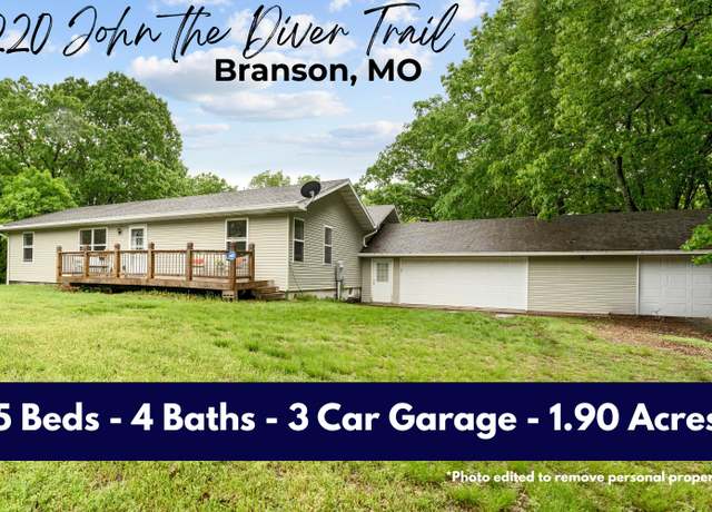 Property at 220 John The Diver Trl, Branson, MO 65616, 5 beds, 4 baths