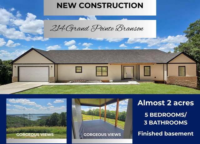 Property at 214 Grand Pointe Lot 5, Branson, MO 65616, 5 beds, 3 baths