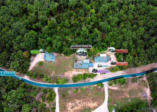 Property at 411 & 401 Valley Spring Rd, Camdenton, MO 65020, 3 beds, 2 baths