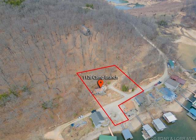 Property at 1126 & lot 55.001 Camp Branch Rd, Sunrise Beach, MO 65079, 1 bed, 1 bath