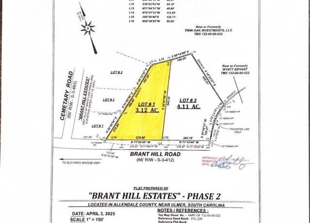 Property at 239 Brant Hill Rd, Ulmer, SC 29849
