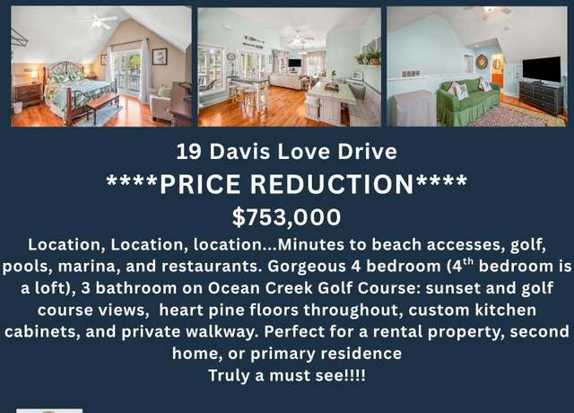 Property at 19 Davis Love Dr, Fripp Island, SC 29920, 4 beds, 3 baths