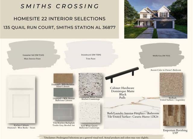 Property at 135 Quail Run Ct, Smiths Station, AL 36877, 4 beds, 3.5 baths