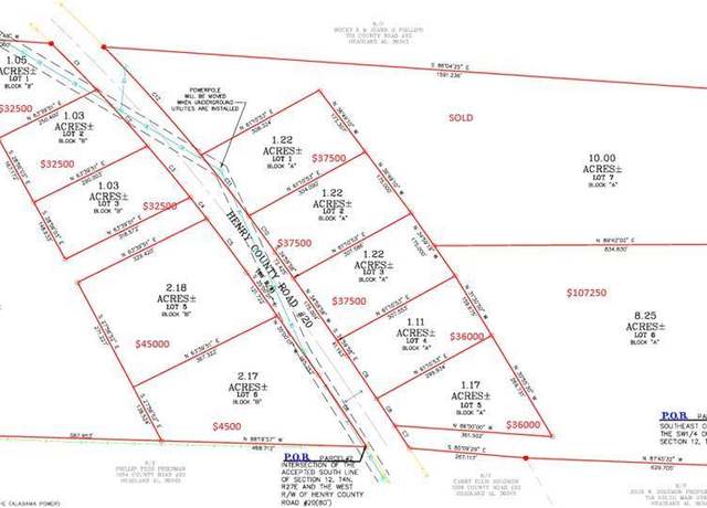 Property at Lot 5 Block "A" County Road 20, Headland, AL 36345